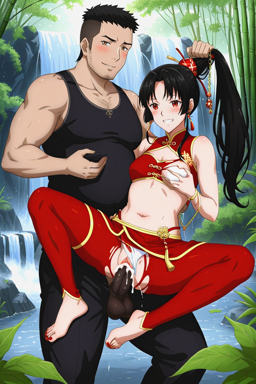 Ugly Fat Black Man, Black Man Pulling Hair, Horny Hentai AI Porn