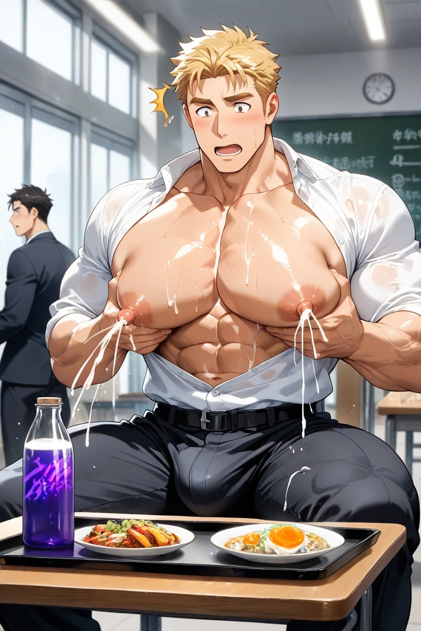 18+, Lactation, Indoors AI Gay Porn