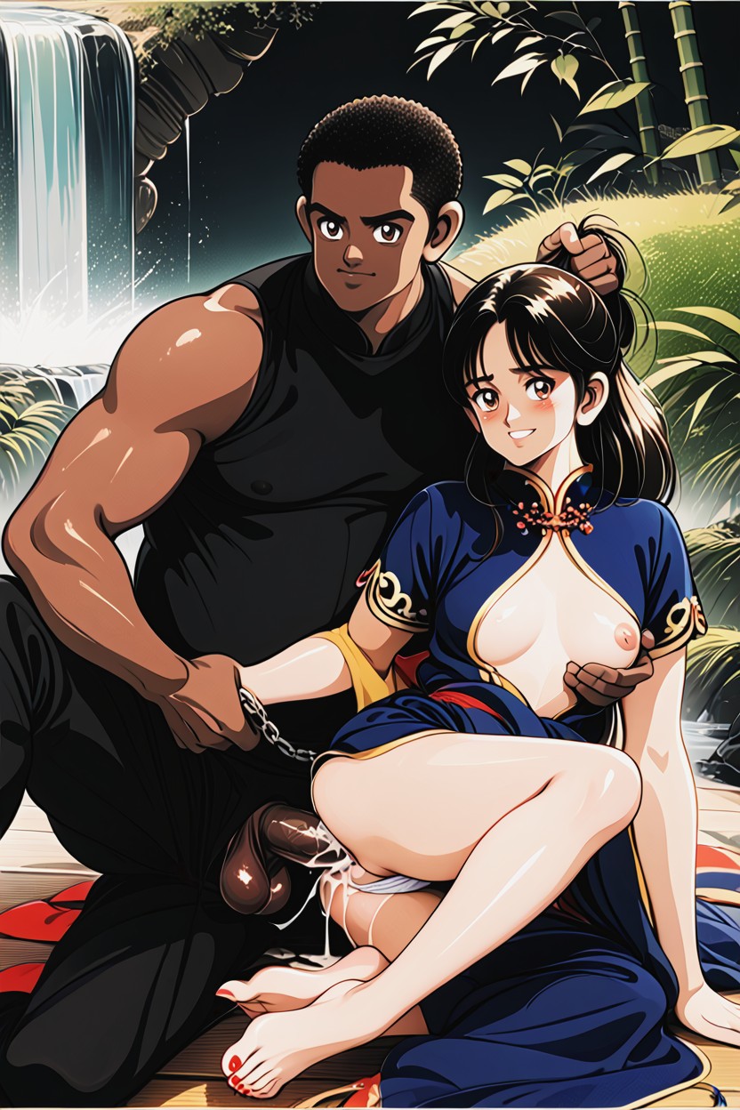 Feet, Interracial Sex, Toes Spread Hentai AI Porn