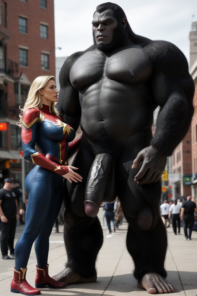 Massive Breast, A Giant, Side View AI Porn
