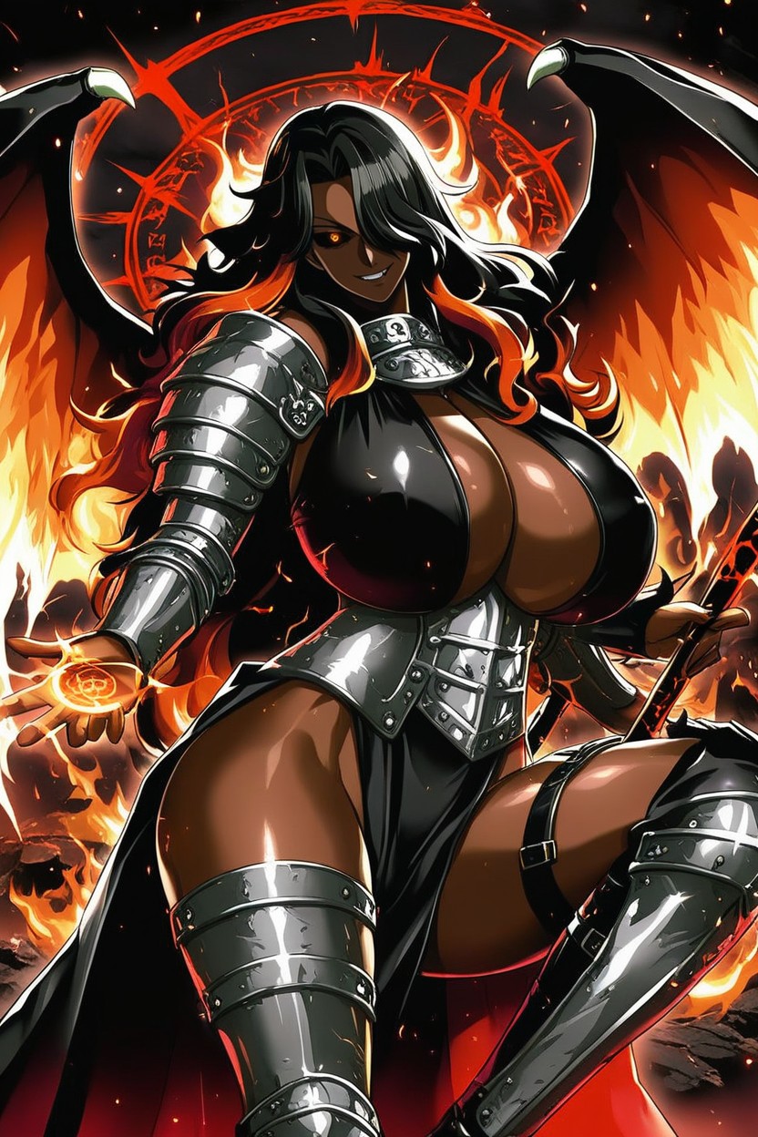 Leg Armor, Arm Armor, Amazonian Ebony AI Porn