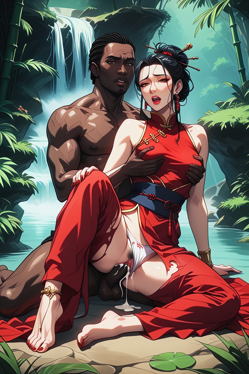 Hard Fuck, Clothes On The Ground, Rough Sex Hentai AI Porn