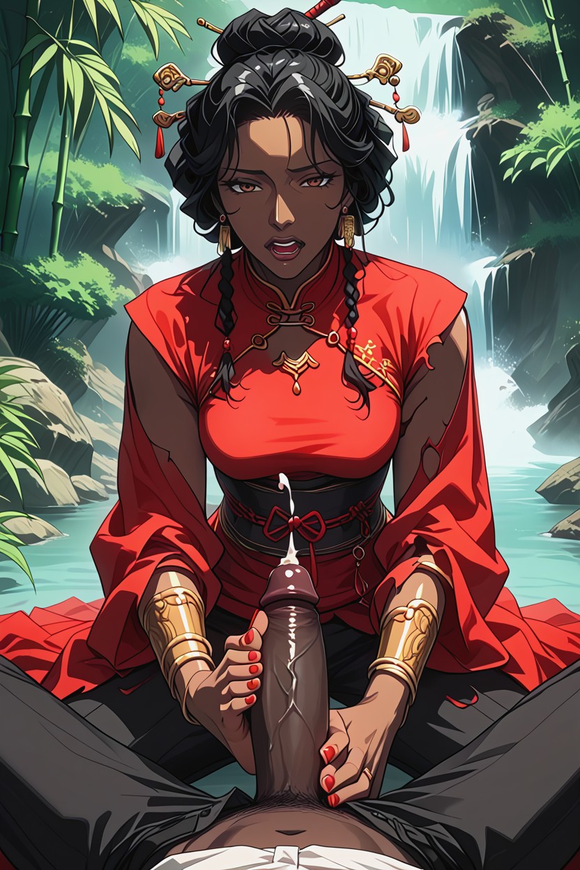 Pov, Rough Sex, Fat Black Man Hentai AI Porn