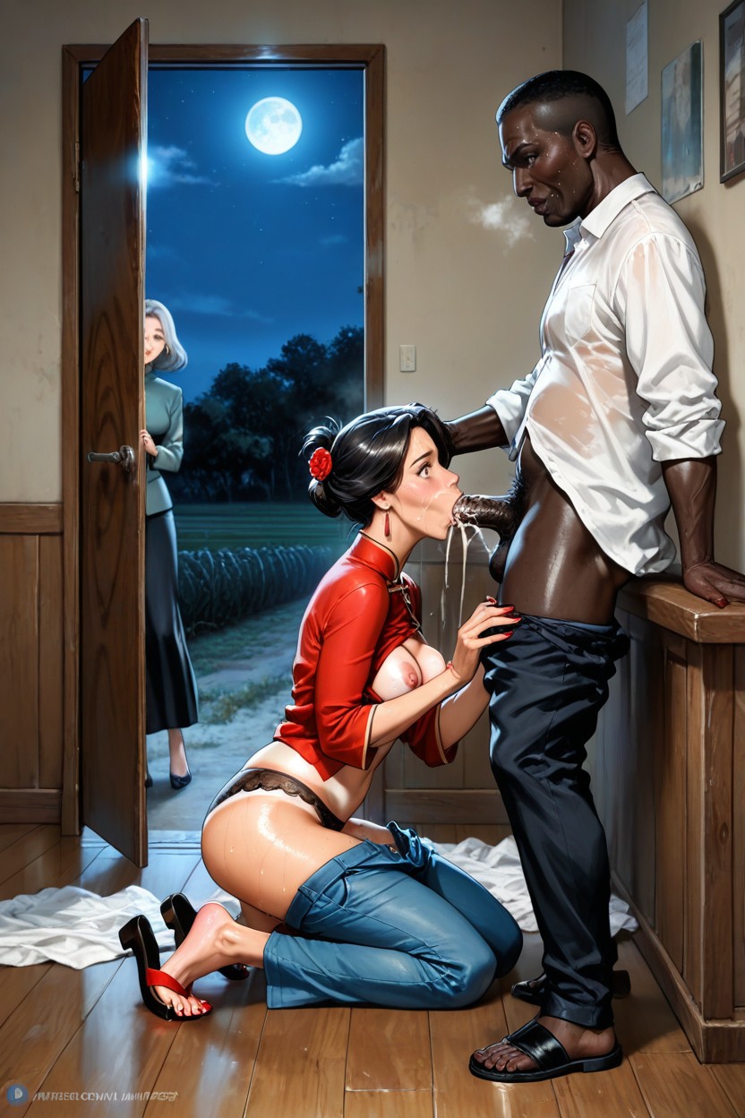 Walk-in, Bandits, Chinese Hairstyle Hentai AI Porn