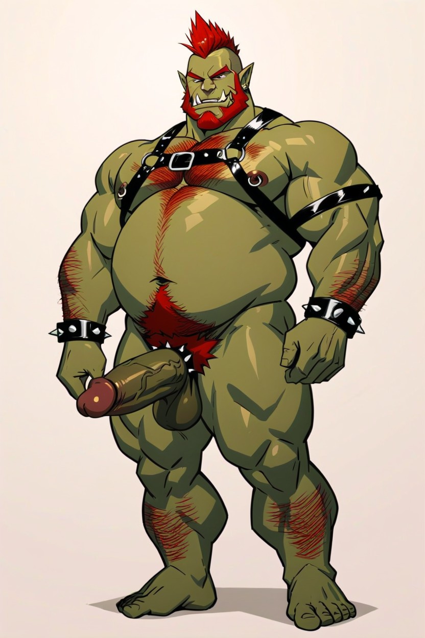 Fat, Veiny Penis, Tattoos AI Gay Porn