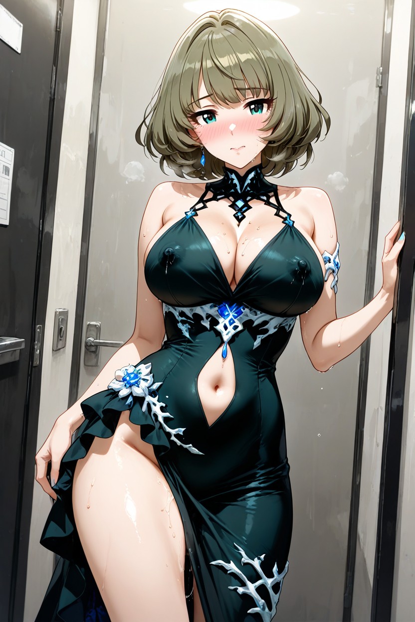 After The Performance, Embarrassed, The Idolmaster Hentai AI Porn