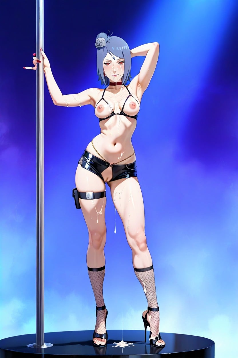 Tippy Toes, Hip Adornment, Small Breasts Hentai AI Porn