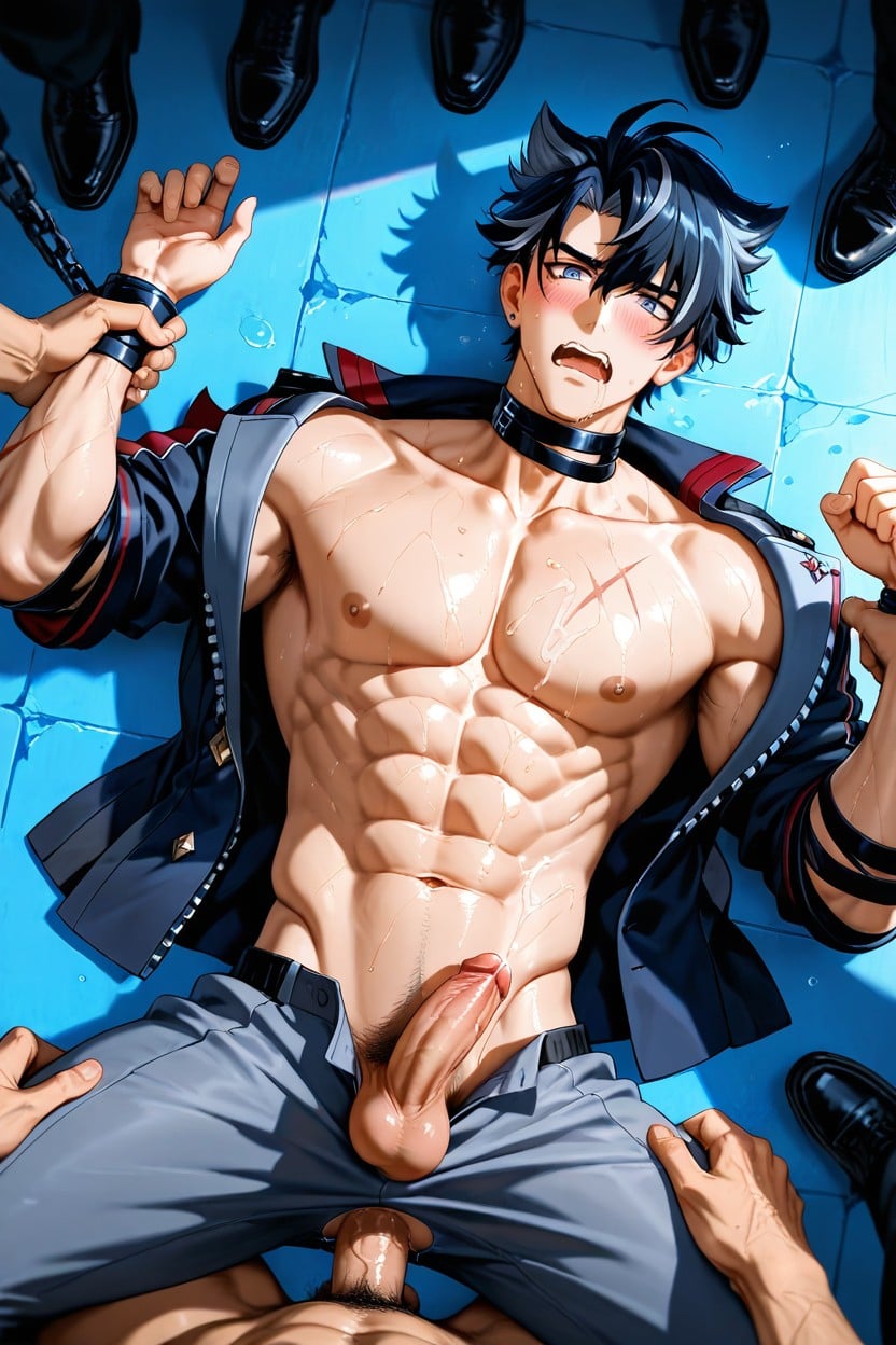 Orgasm, Reach Around Handjob, Harem AI Gay Porn