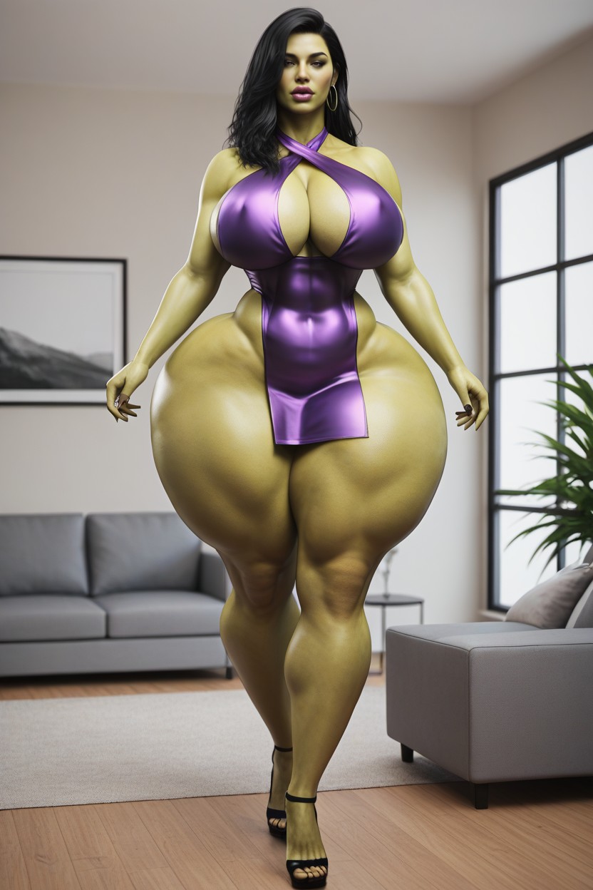 Thick Ass, Colossal Ass, No Lipstick AI Porn