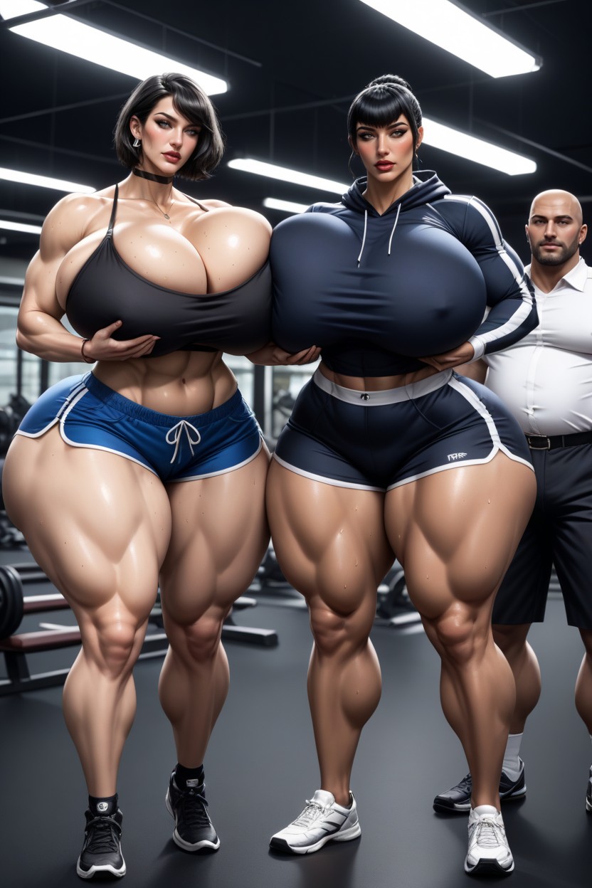 Sweat A Lot, Hyper Ass, White Man AI Porn