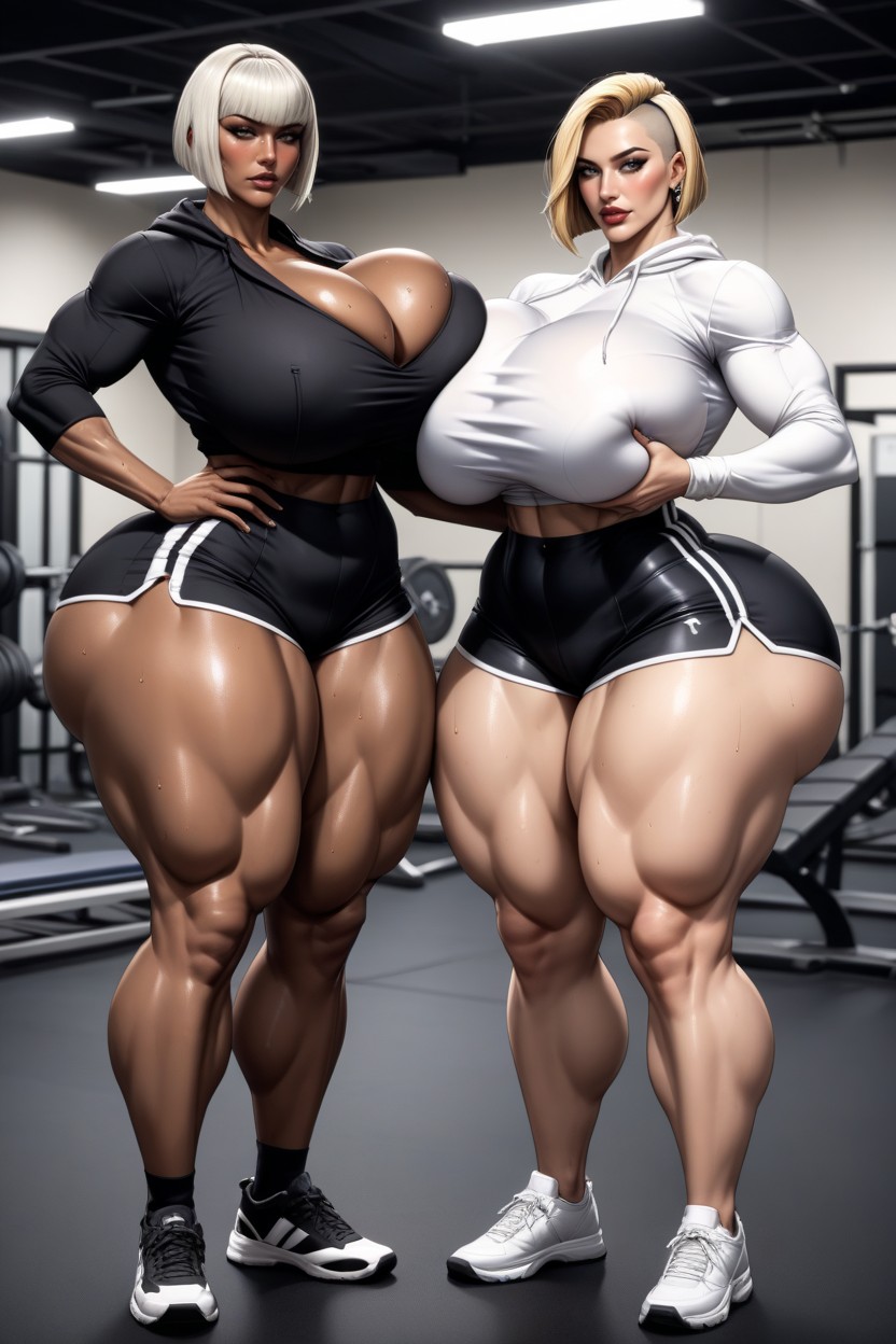 Full Body, Bangs, Wide Hips AI Porn