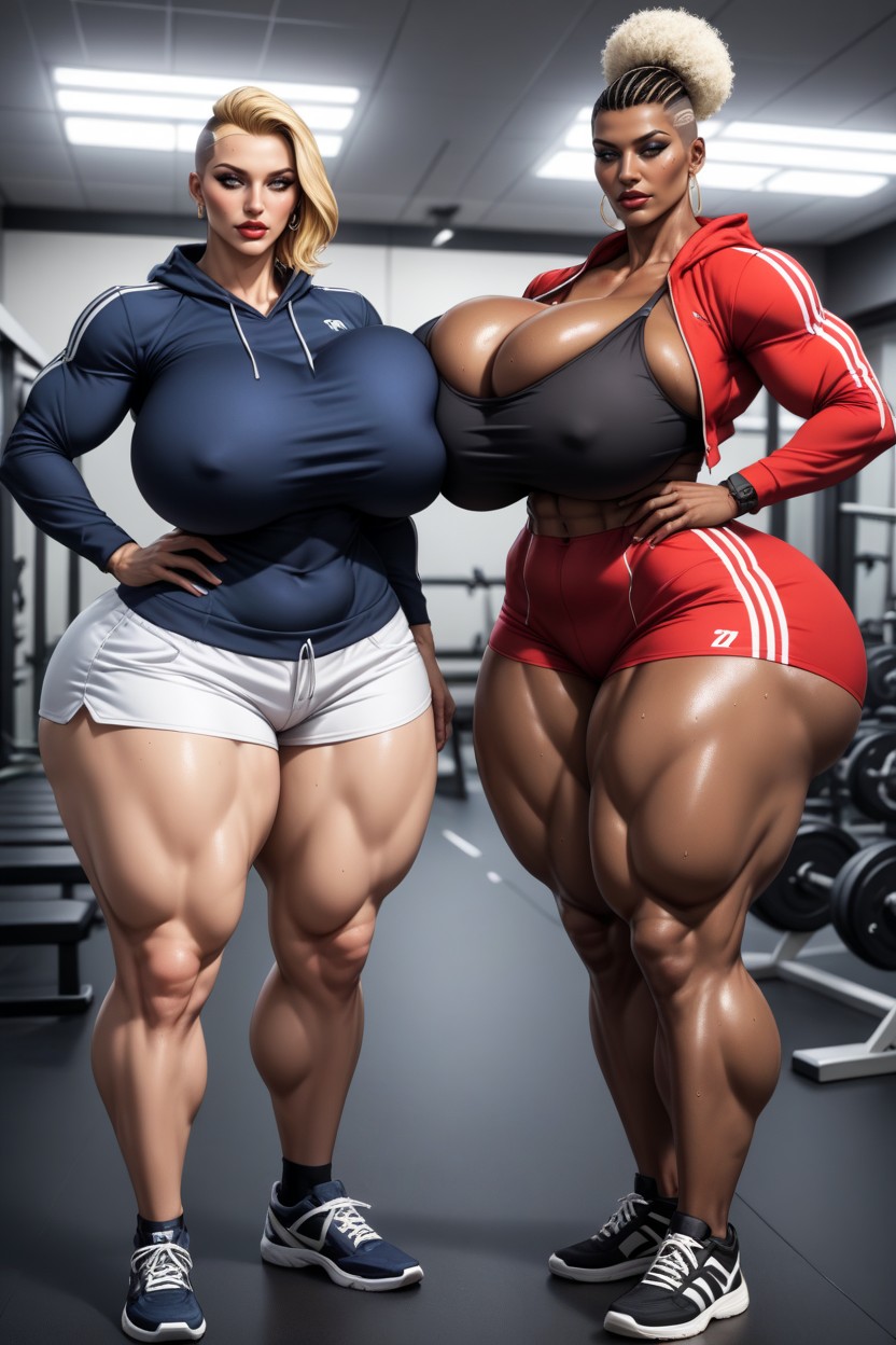 Wide Hips, Hyper Ass, Groping AI Porn