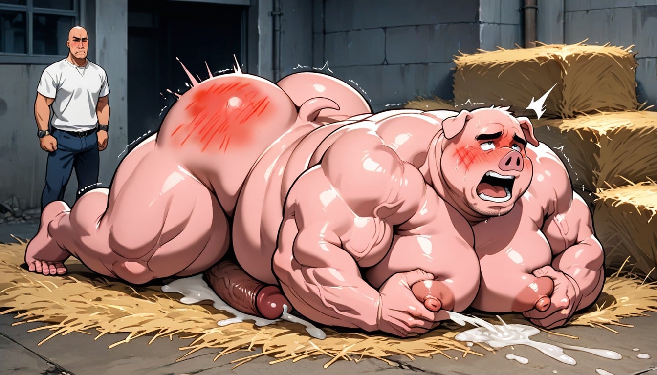 Multiple Viewers, Muscular, Agarrándose Las Tetas Porno gay IA