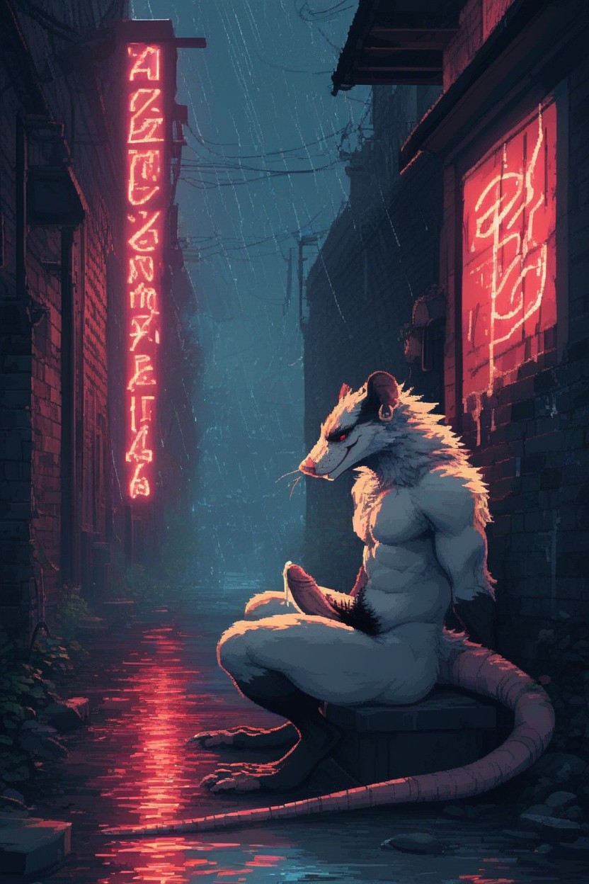 Back Alley, 18+, Gentle Smile Furry AI Porn