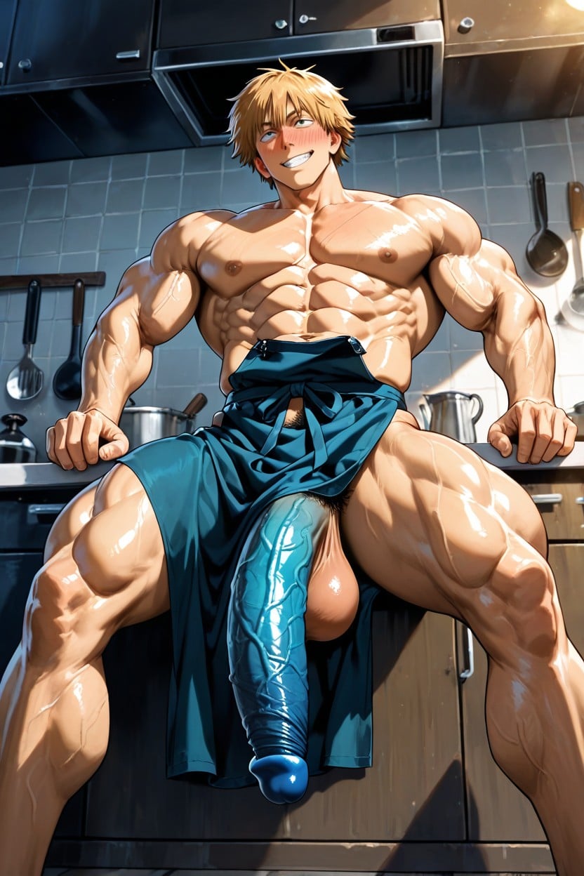 Topless, Excited, Ripped Abs AI Gay Porn