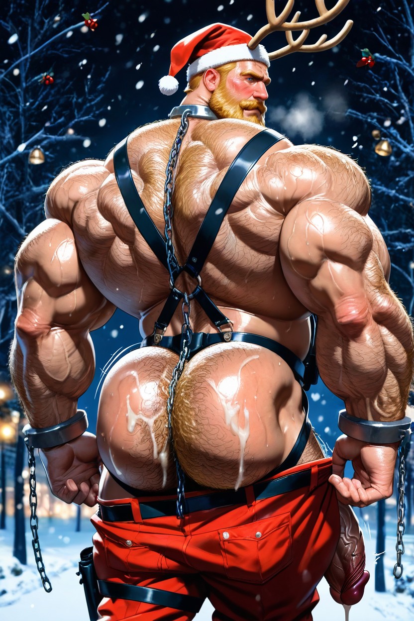 Blue Eyes, Snowing, Anal Gay Sex AI Gay Porn