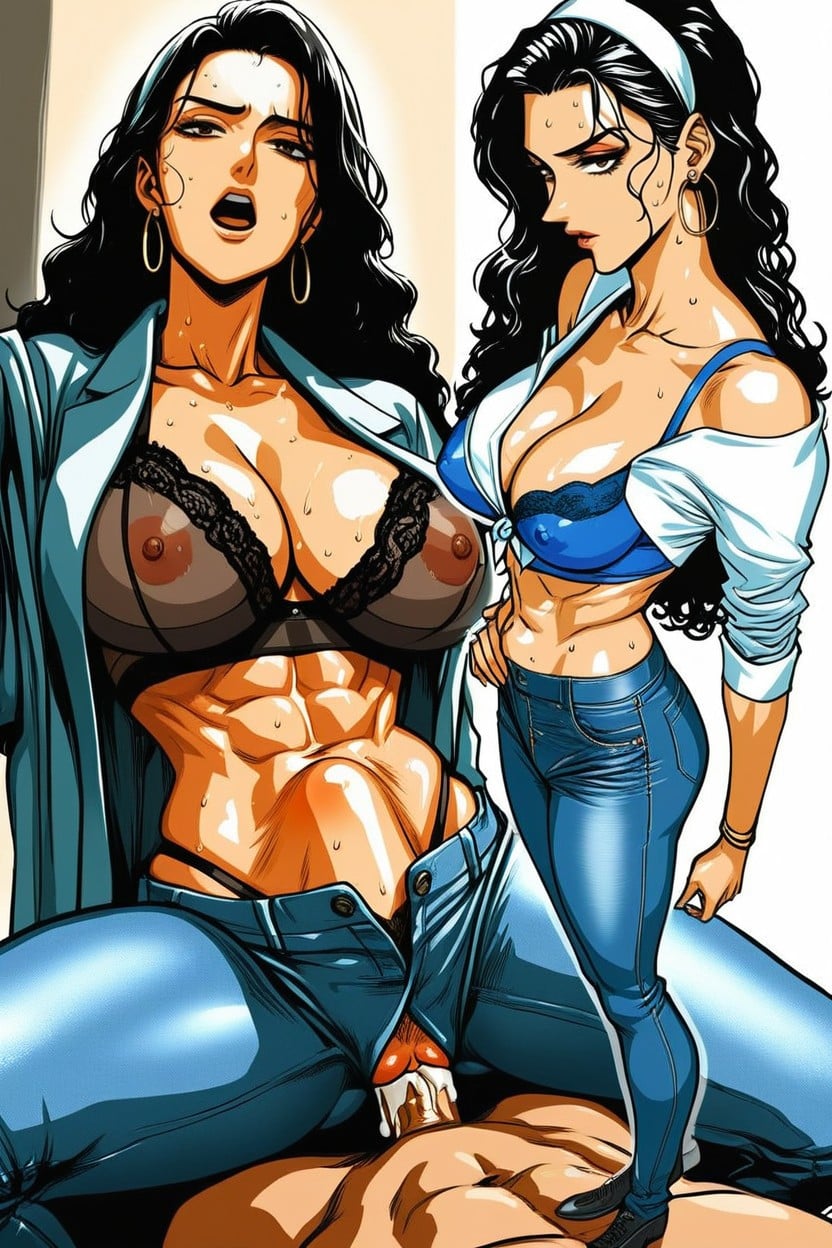 Jean Shorts, Brown Eyes, Creampie Hentai AI Porn