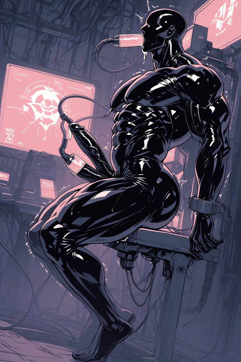 To Cum, Weightless Feet, Black Liquid Man AI Gay Porn