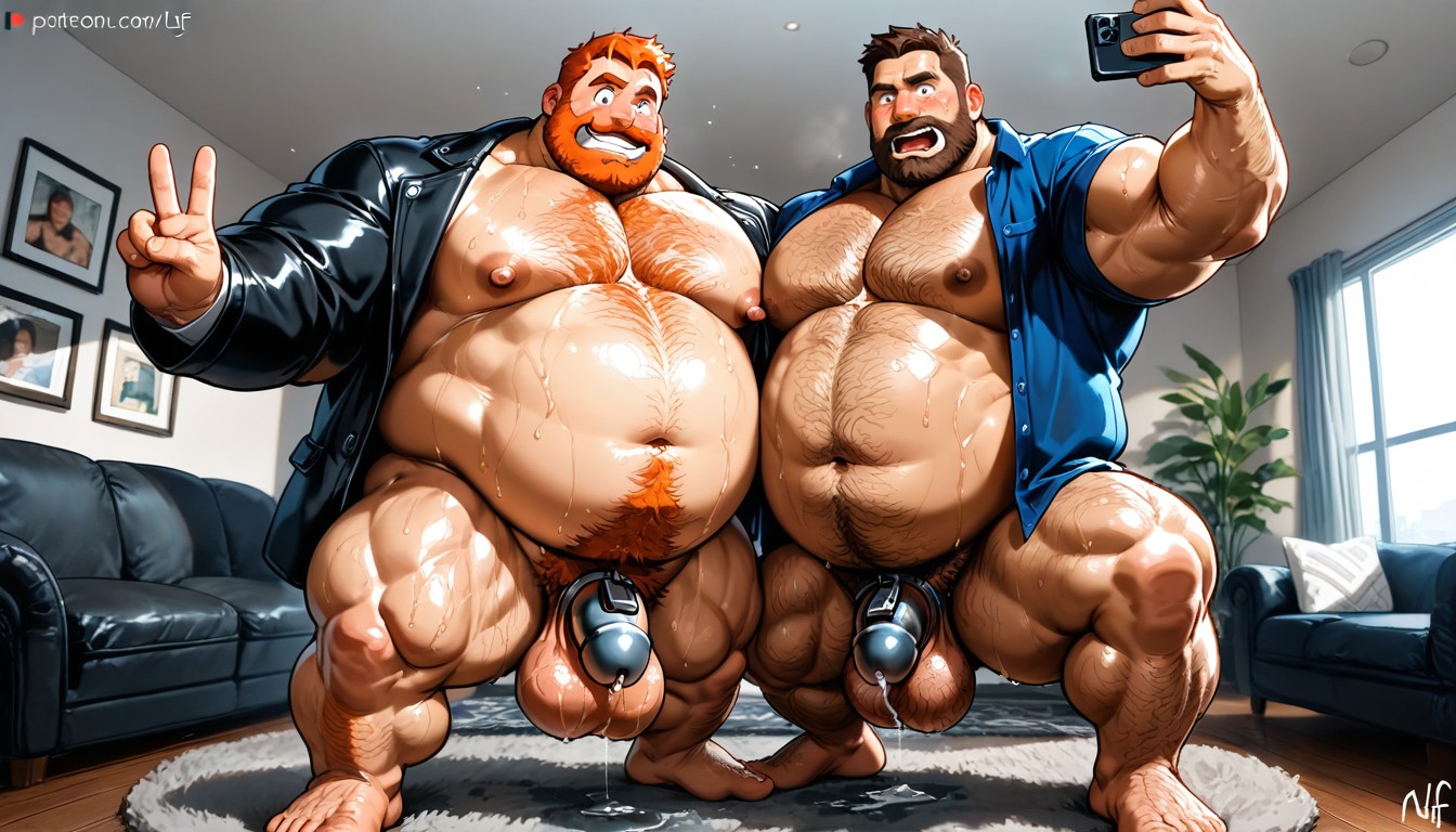 Gigantic Ass, Wet, Open Clothes AI Gay Porn