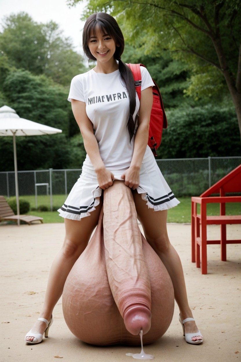 Asian, 站立, Color T Shirts 人妖AI黃片