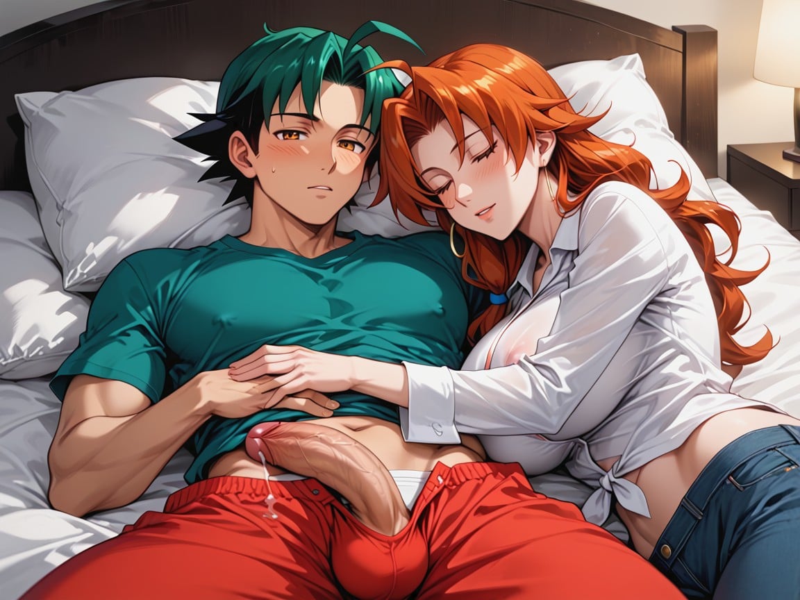 Delia Ketchum, Precum, Thighjob Hentai AI Porn