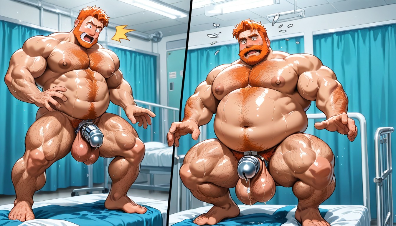 Gay Porn, Beard, Side View AI Gay Porn