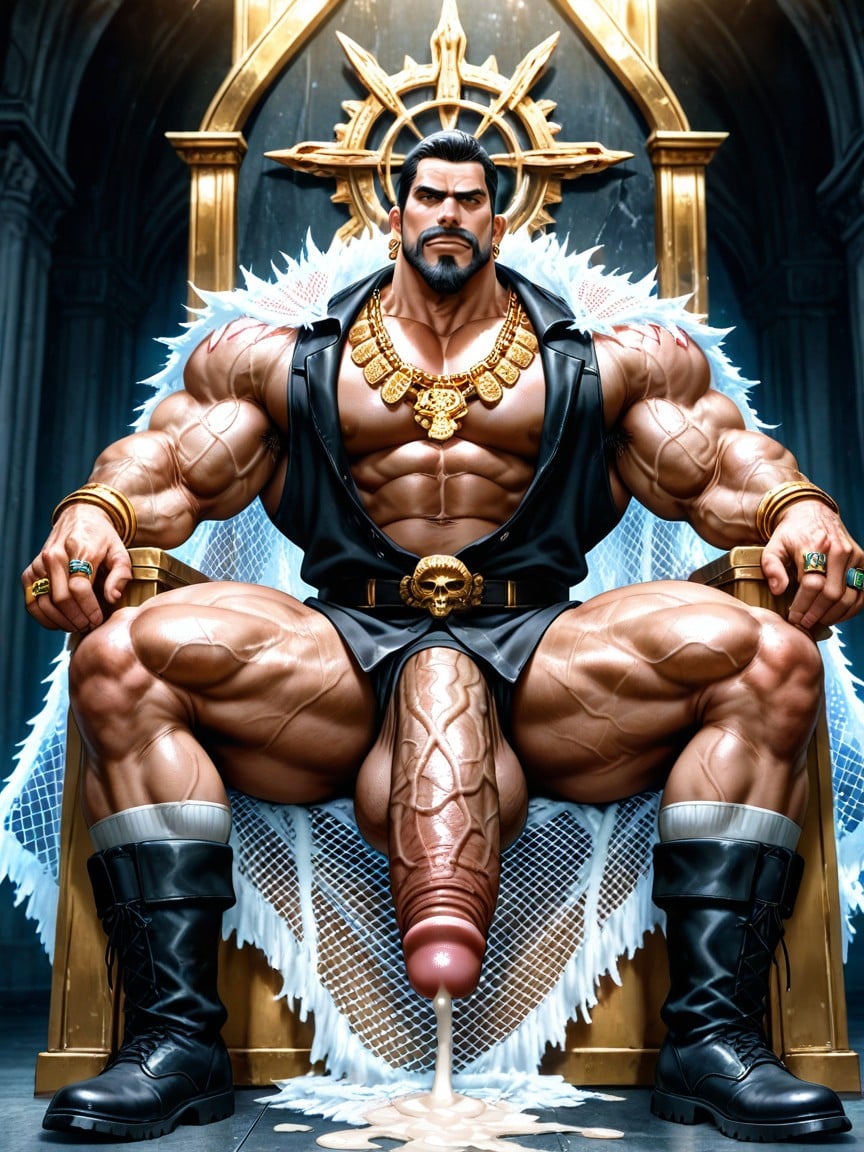 Muscular Ass, Pecs And Abs Revealed, Bodybuilder AI Gay Porn