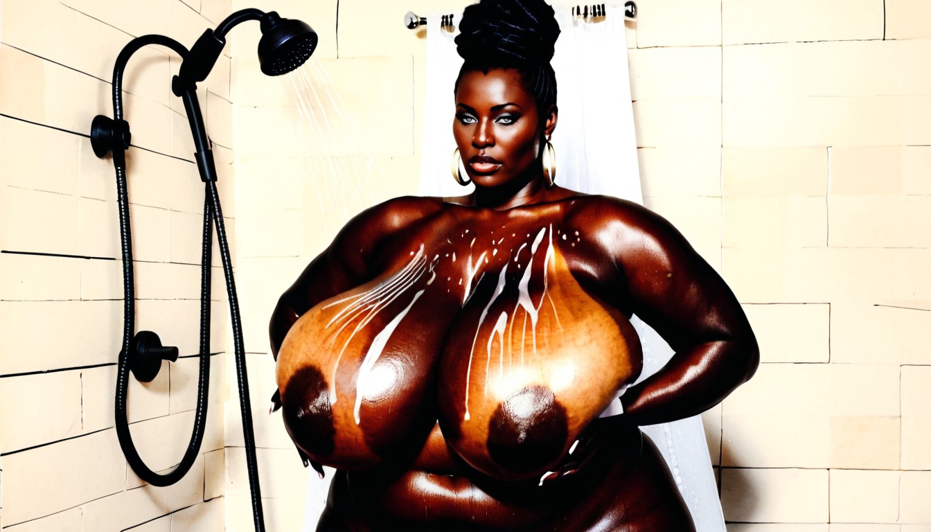 African, Black Hair, Bbw AI Porn