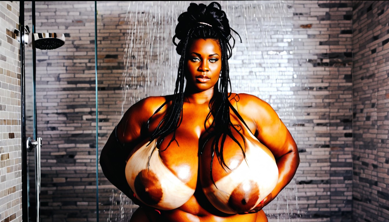 Extremely Colossal Breasts, Bbw, African AI Porn