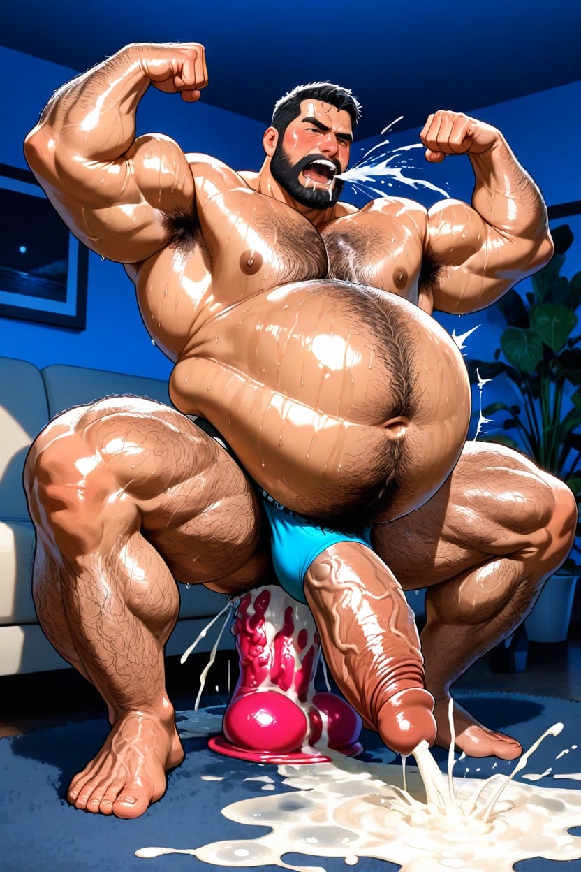 Hairy Belly, Brown Eyes, Gay Porn AI Gay Porn