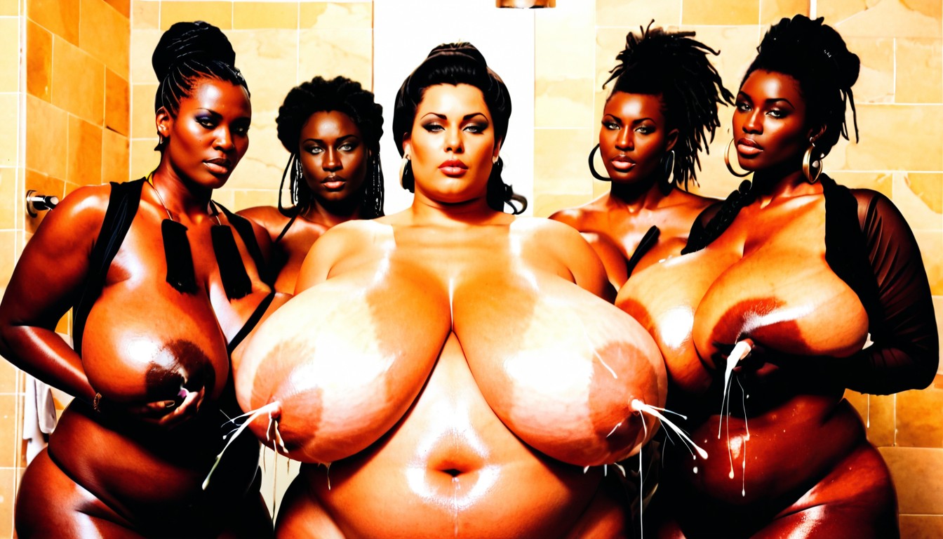 Lactation, Straight Hairstyle, Black Hair AI Porn
