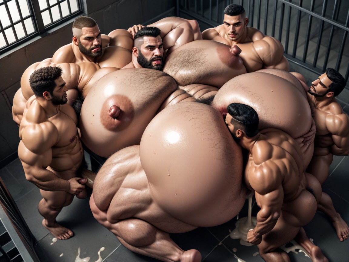 Espesso, Corpo Todo, Breast Expansion Pornografia de IA