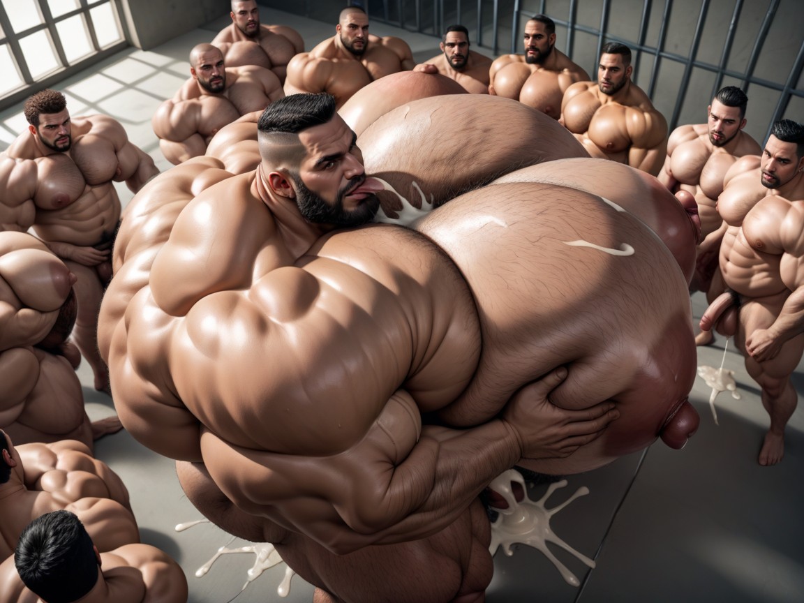 Huge Hyper Nipples, Gaped Holes, Prison AI Porn