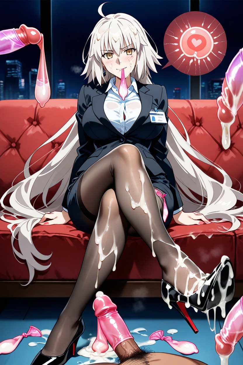 Cum On Feet, Cum Dump, Empty Eyes Hentai AI Porn