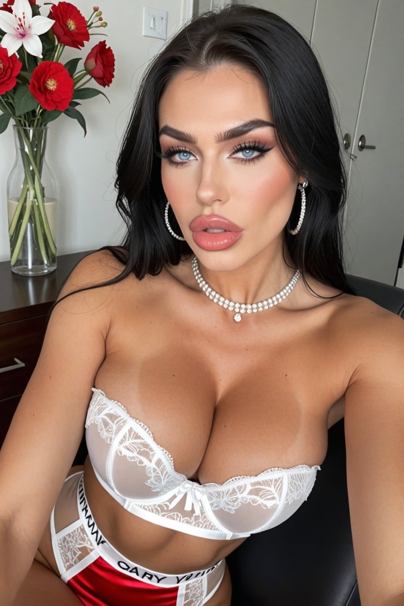 Fully Clothed, Front View, Big Breasts AI Porn