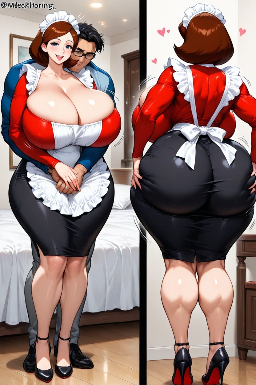 Multiple Views, Massive Glutes, Extremely Tight On The Buttocks Hentai AI Porn