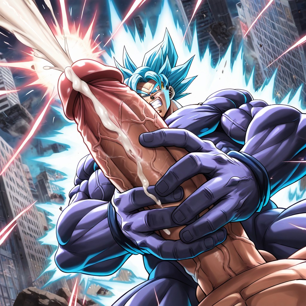 Focus, Kamehameha Made Of Cum, Cumshot Kamehameha AI Gay Porn