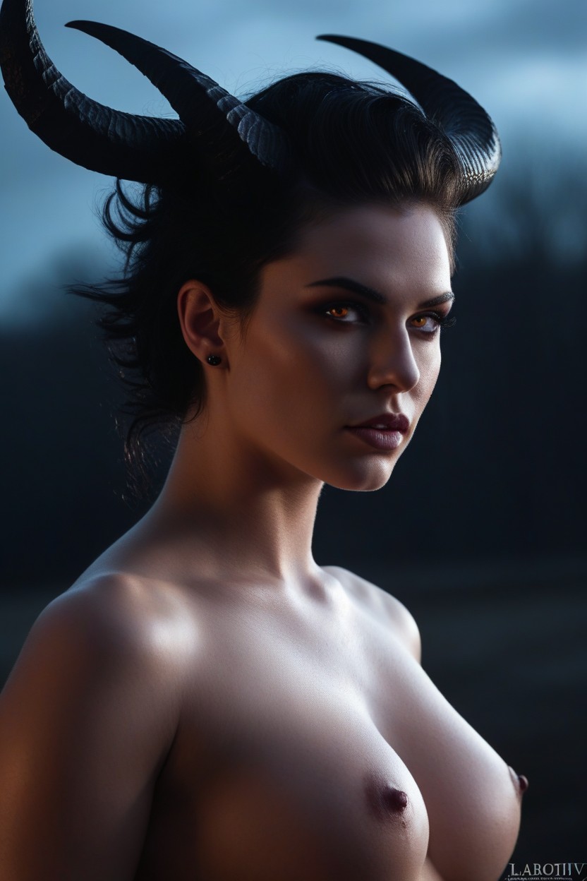 Sidecut Black Hair, Naked, Twilight AI Porn