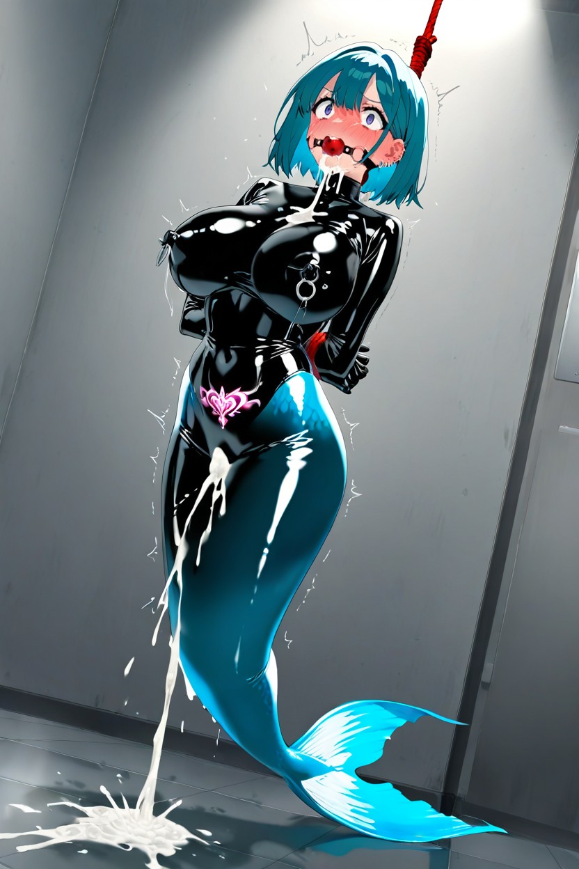 Spreaded Deformed Vagina, Show Spreaded Deformed Nipples, Ball Gag Hentai AI Porn