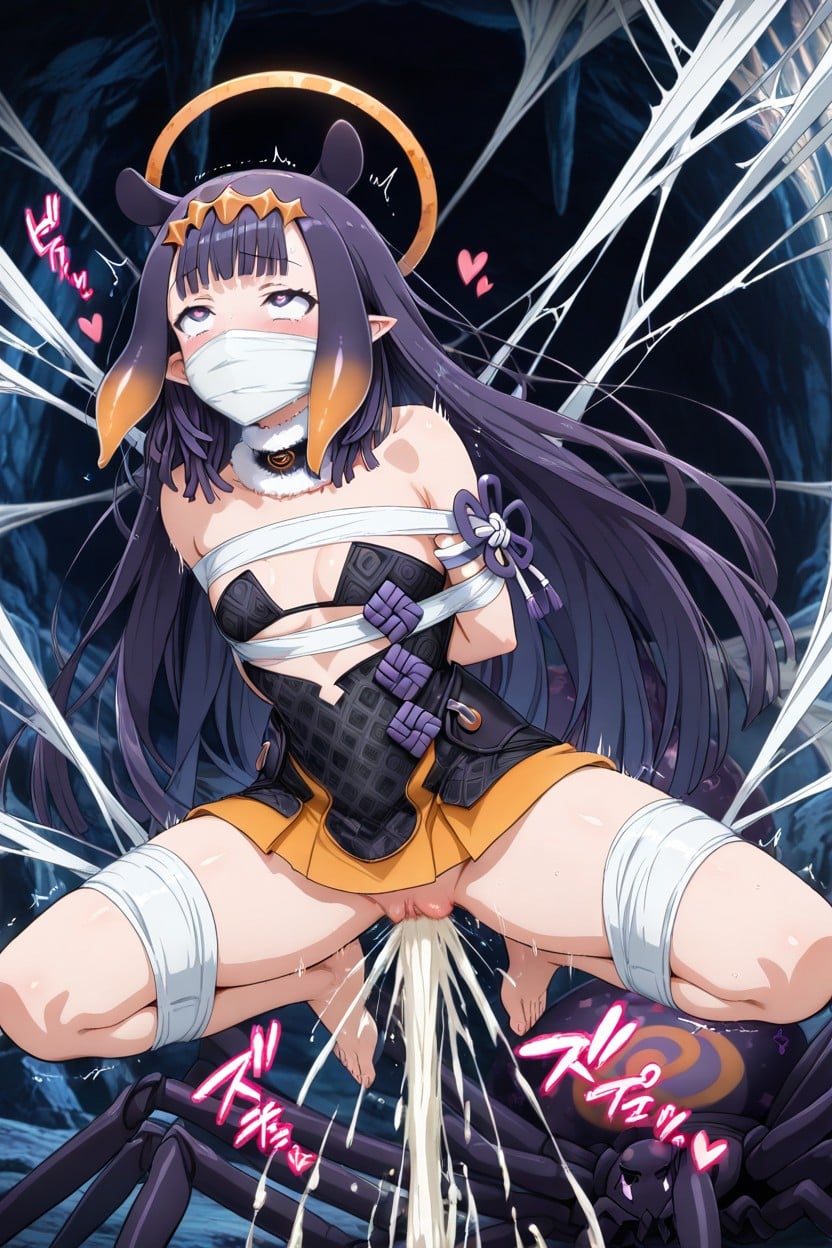 Very Messy Hair, Shaking, Knees Apart Hentai AI Porn