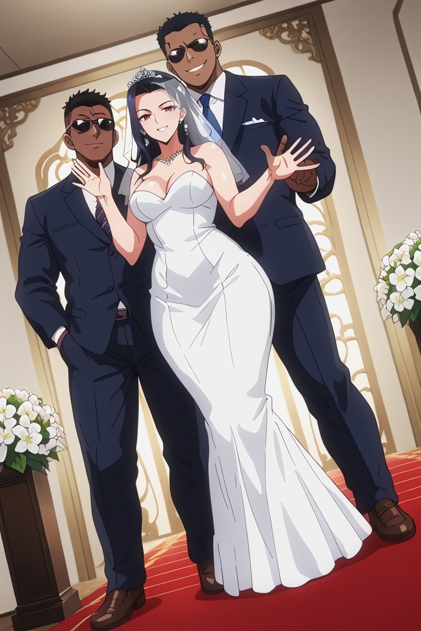 Smirk, He Does Not Have Sunglasses, Medium Breasts AI Porn