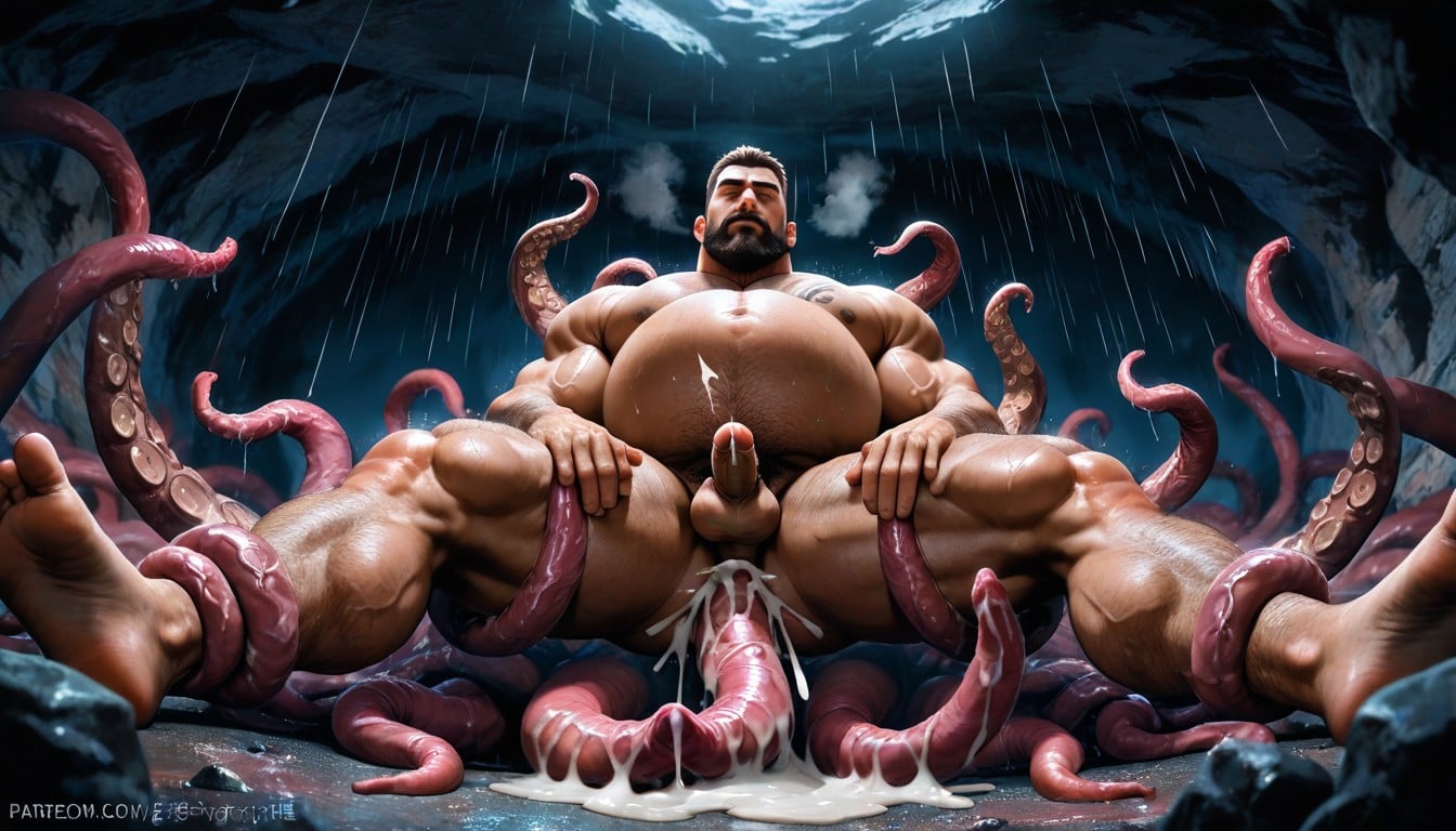 Birthing Brown Tentacle From Anal, 18+, Dry Orgasm AI Gay Porn