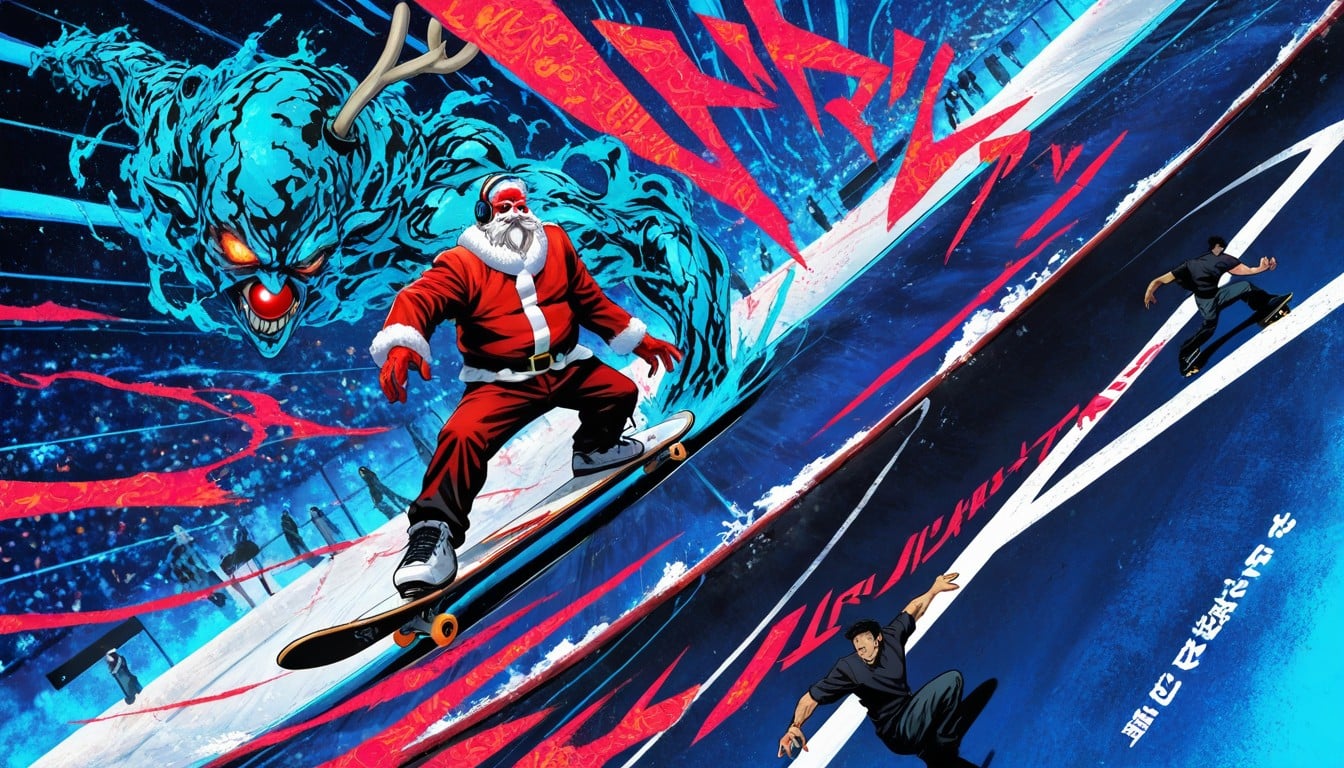 Skate Board, Skate Battle, Dramatic Angle AI Gay Porn