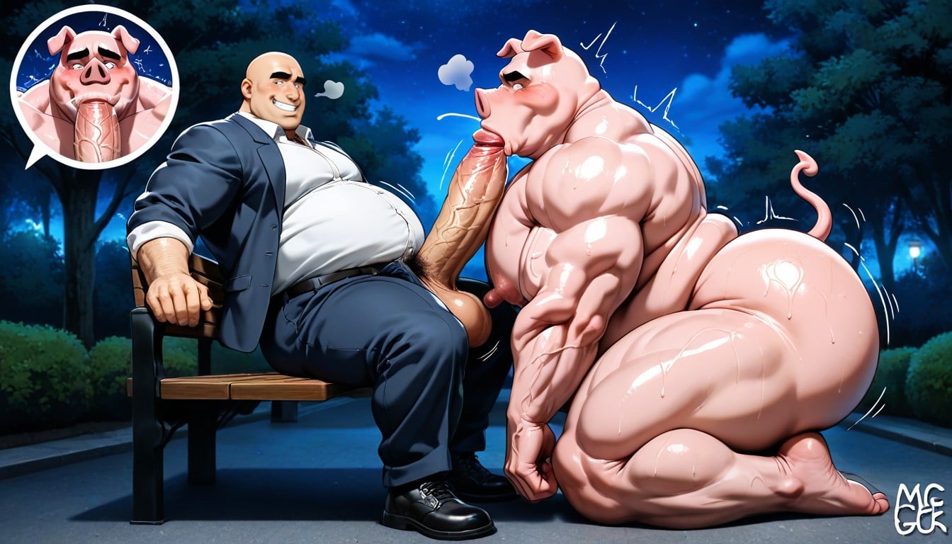 Desperate, Naked, Oversized Pecs AI Gay Porn