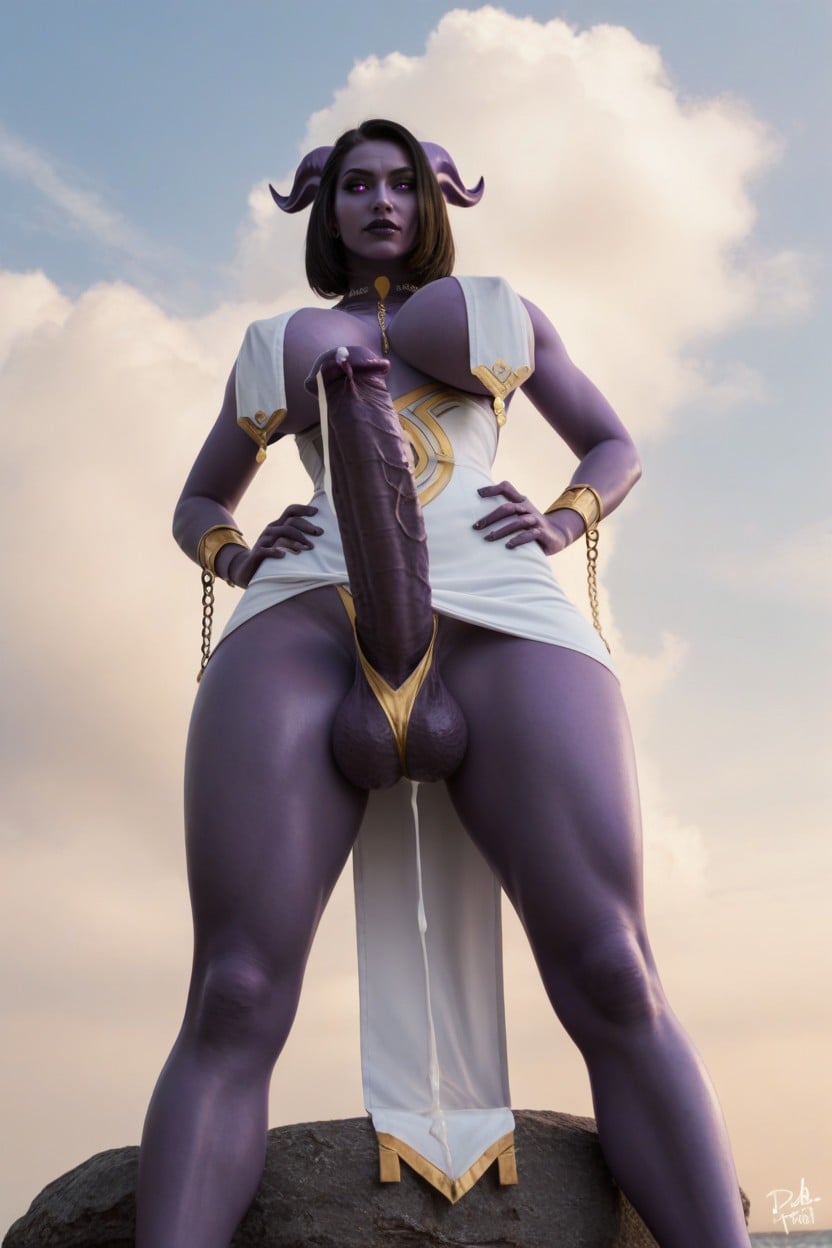 Hyper Enormous Soft Saggy Breasts, Bob Haircut, Sitting On Rock Porno IA transsexuelle