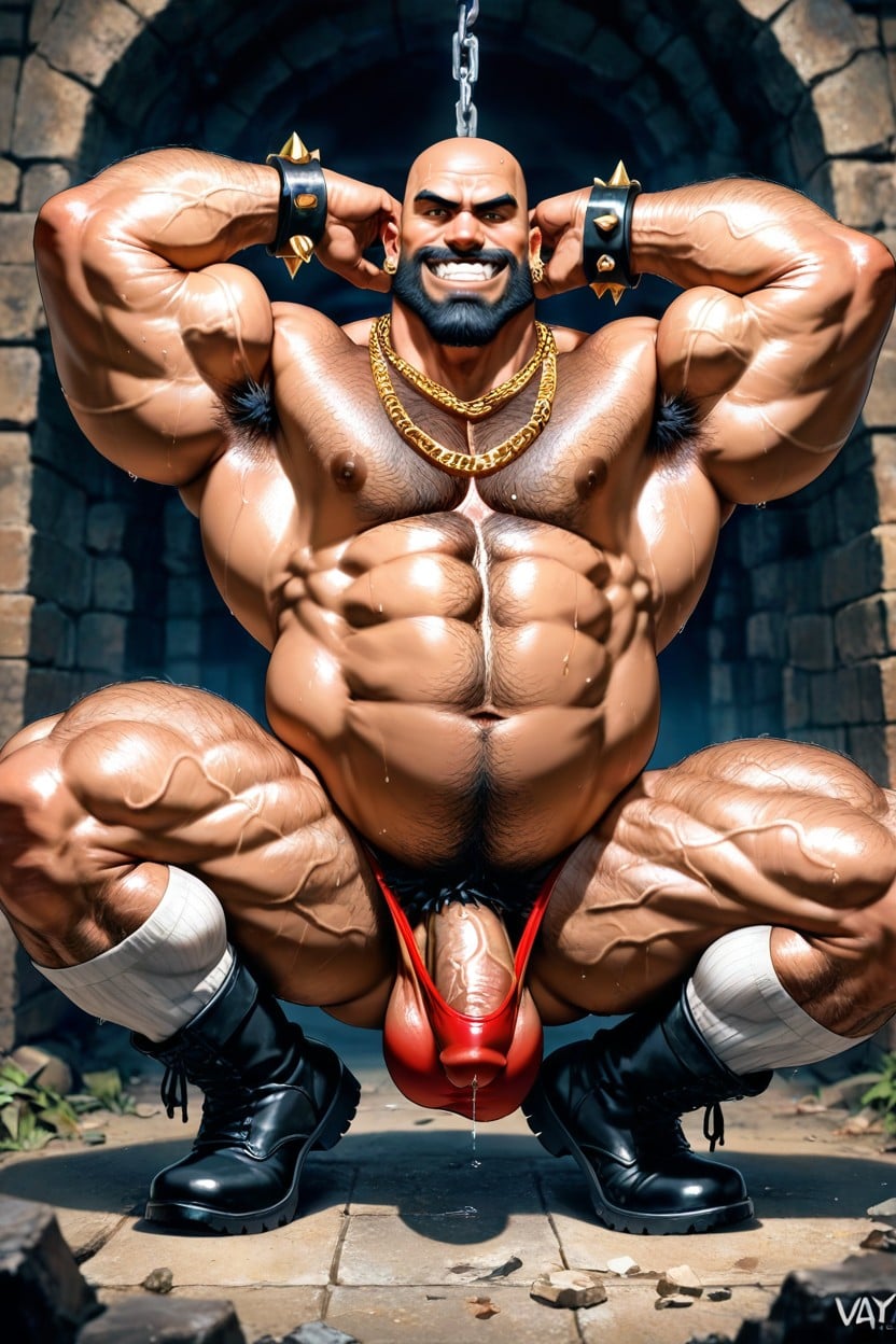Hairy Legs, Neck Wider Than Face, Caveman AI Gay Porn