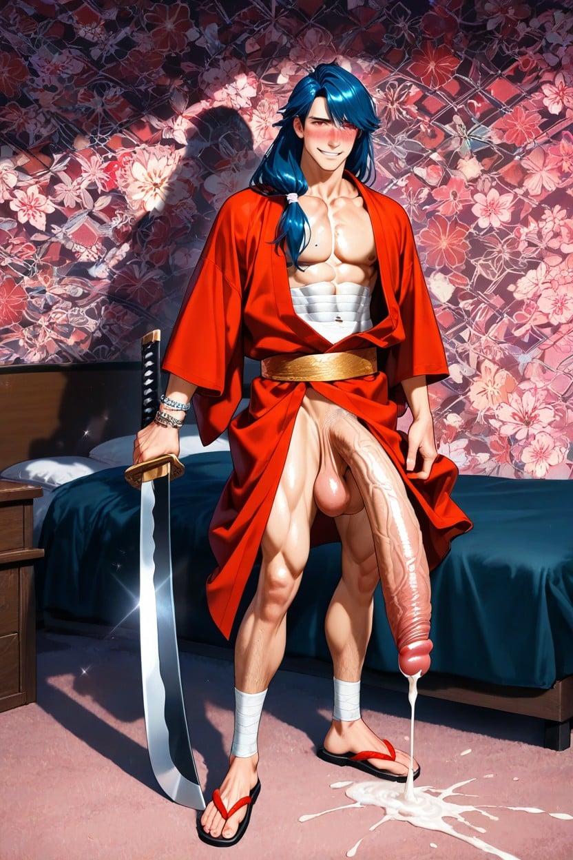 Black Wristbands, Naked, Koujaku AI Gay Porn