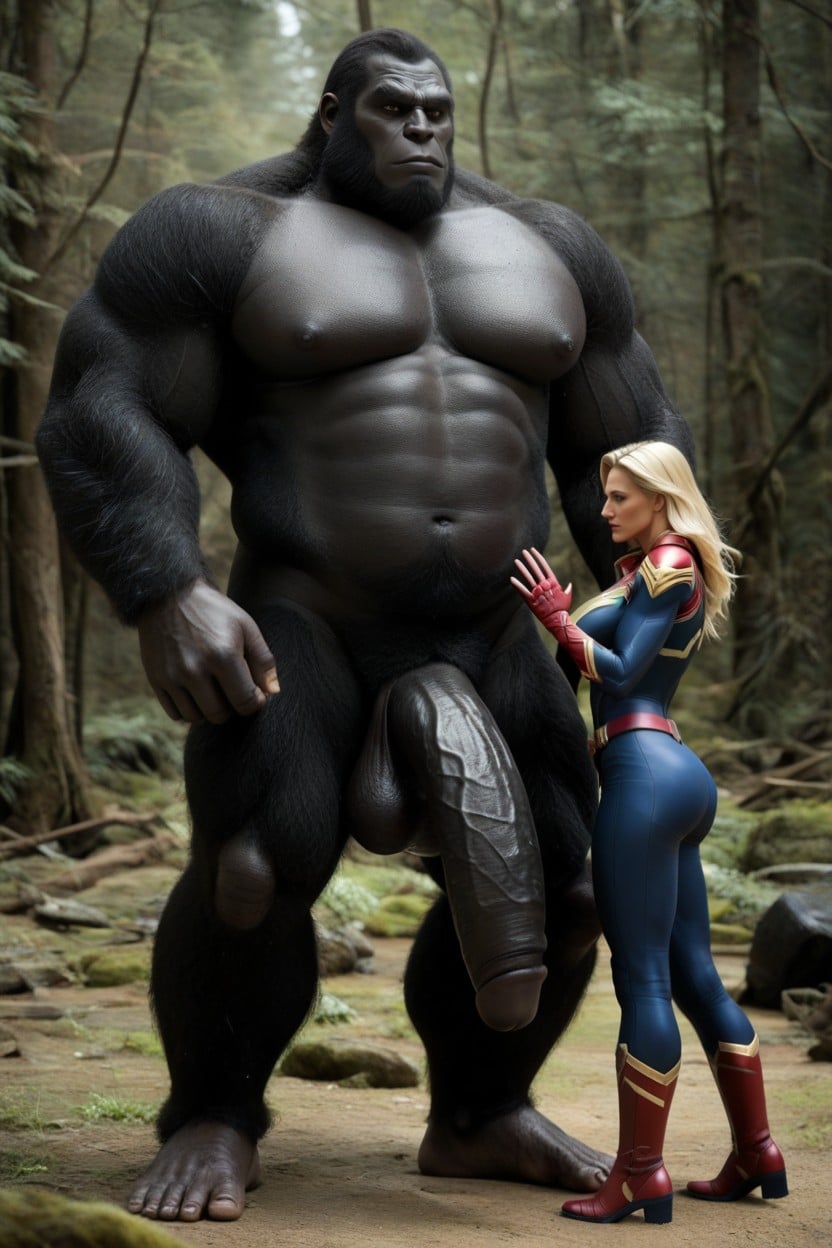 Overflowing Semen, A Hard Upright Erect Cock As Hard As Steel Upward Erect Penis That Is Much Thicker Than A Woman, Oversized AI Porn