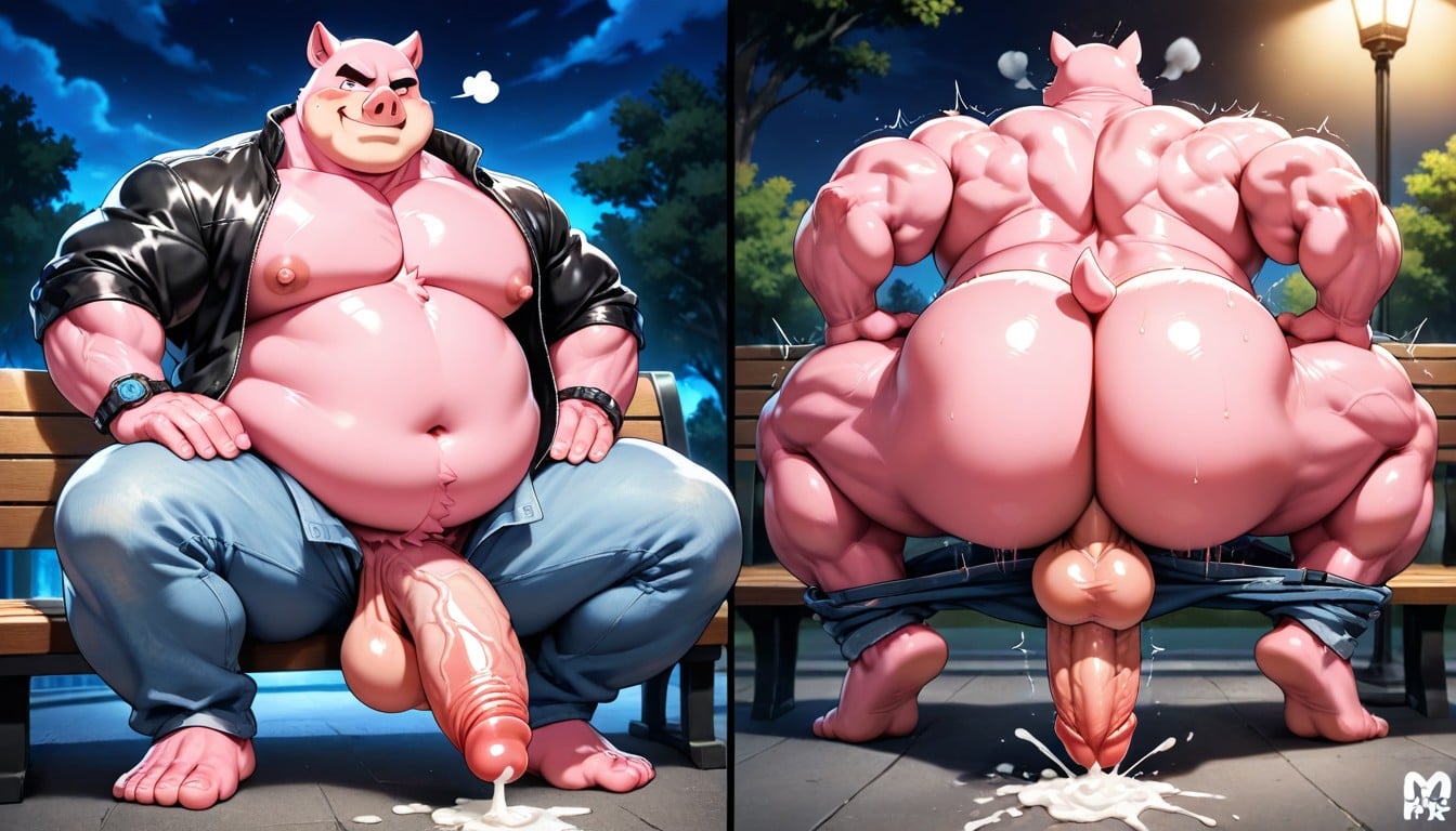 Desperate, Oversized Muscles, Large Nipples AI Gay Porn