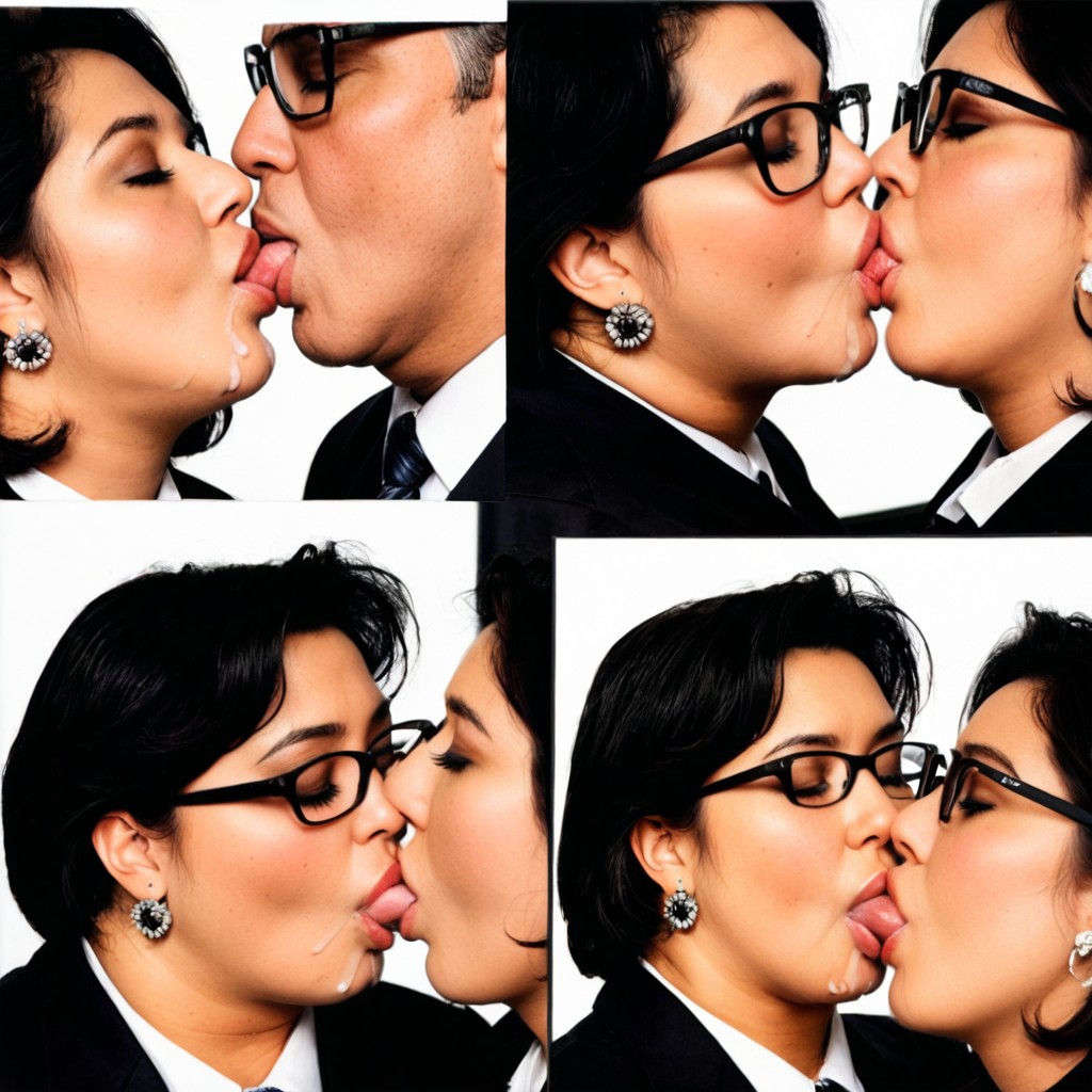 Intellectual, Straight Black Hair, Hyperrealistic Details BBW AI Porn